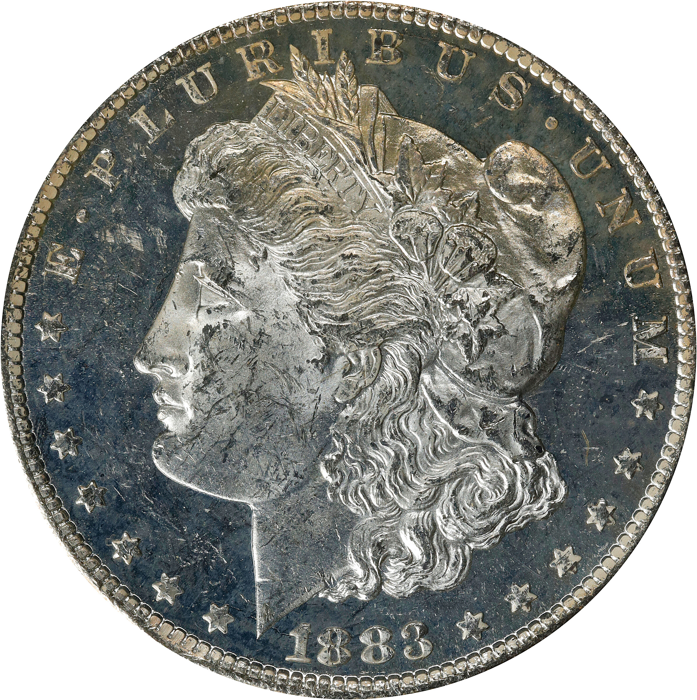 1883-CC GSA Morgan Silver Dollar. MS-62 DPL (NGC).