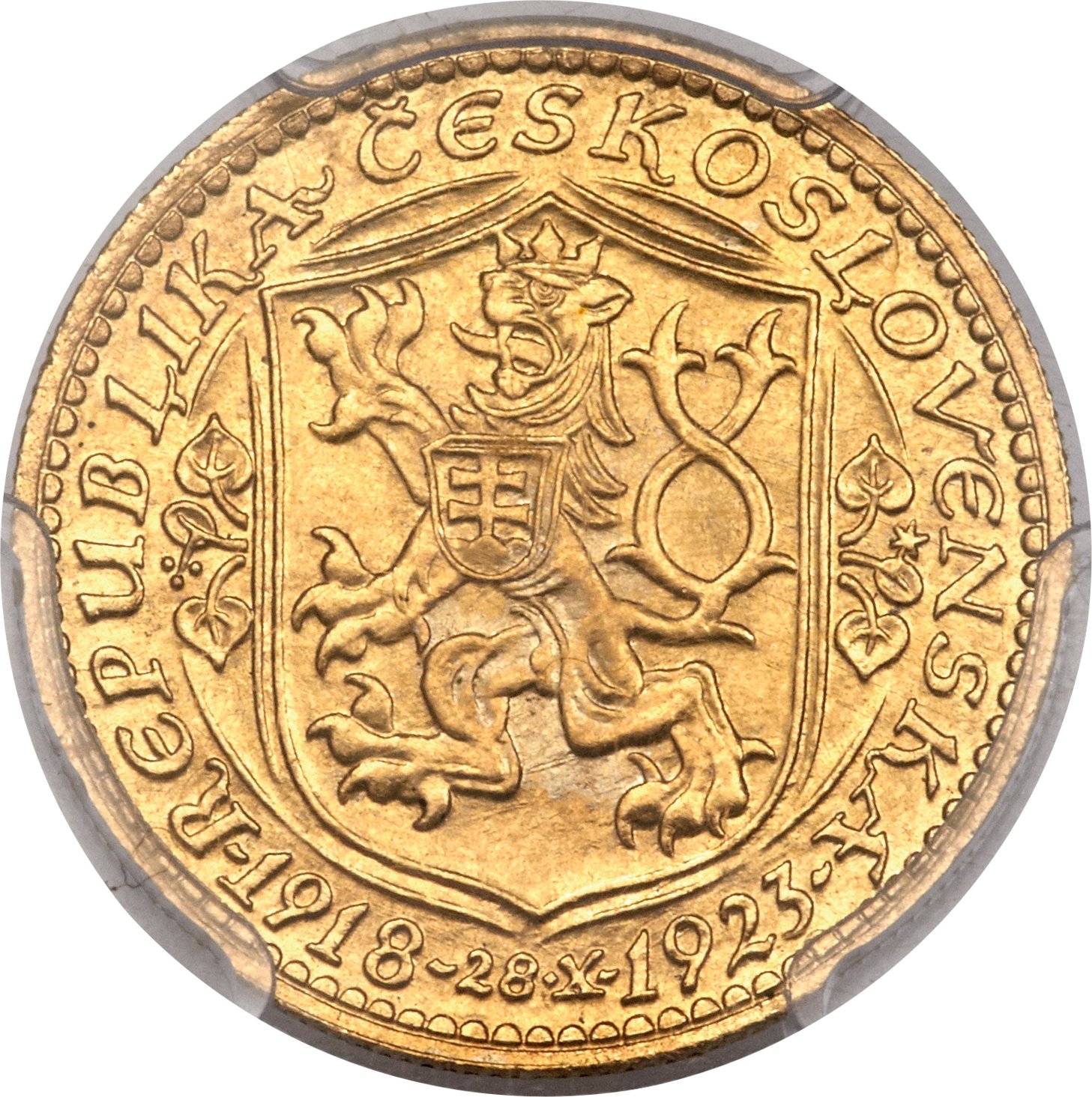 1923 1 Du Each coin is originally numbered MS