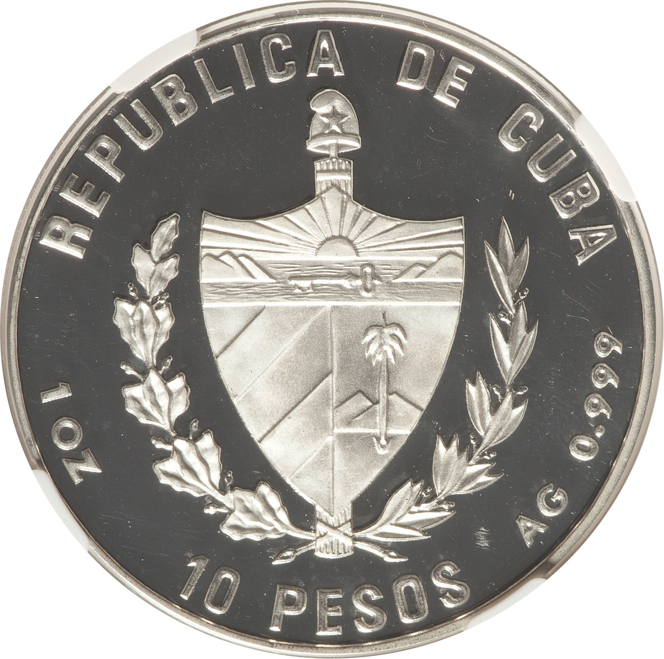 1993 10 Pe Inverse Proof (brilliant figure, frosted background) PR