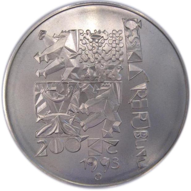 1993 200 Ko Milled edge; 7,471 pieces destroyed MS