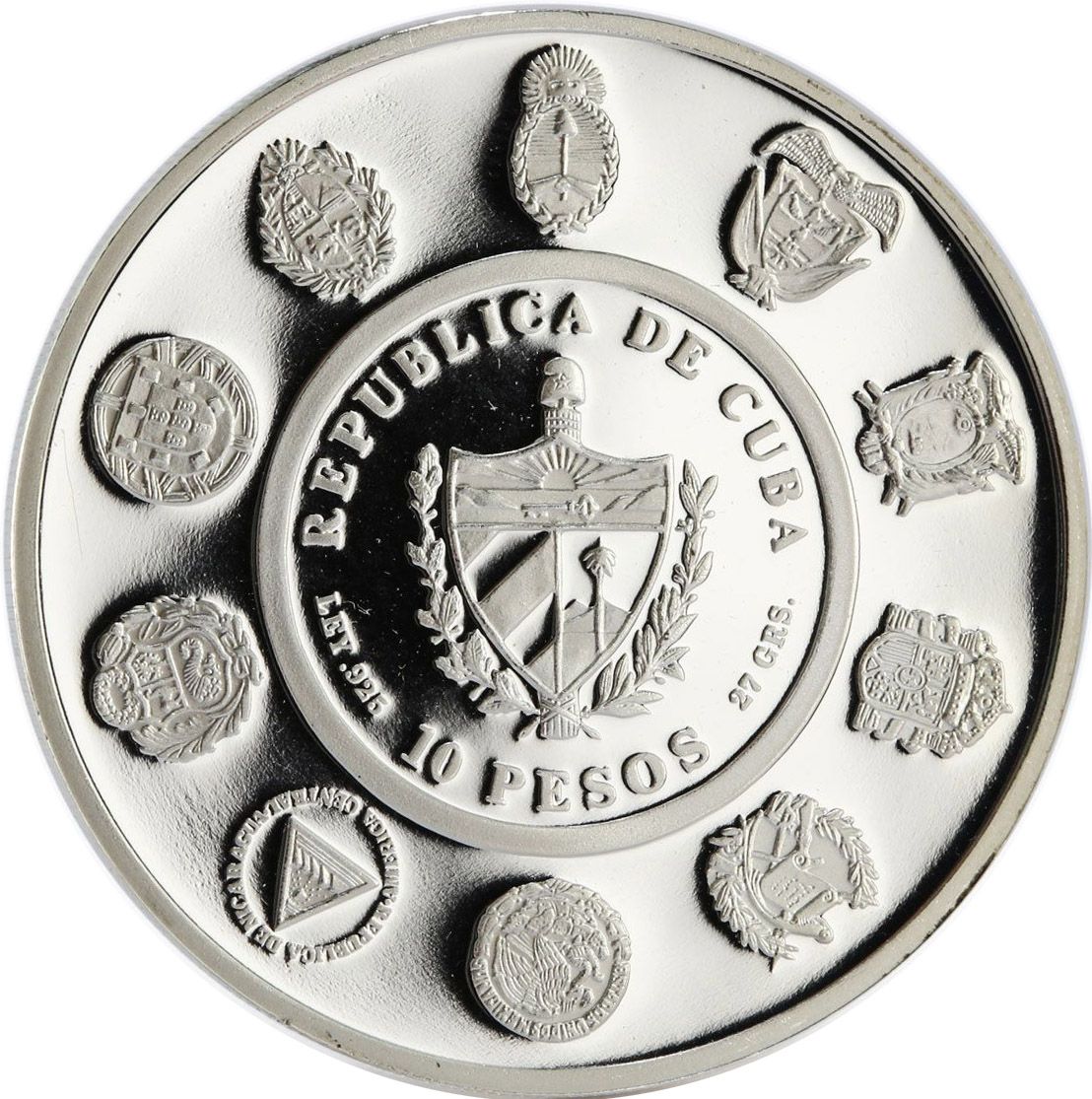 1994 10 Pe Mexico City Mint, Proof PR