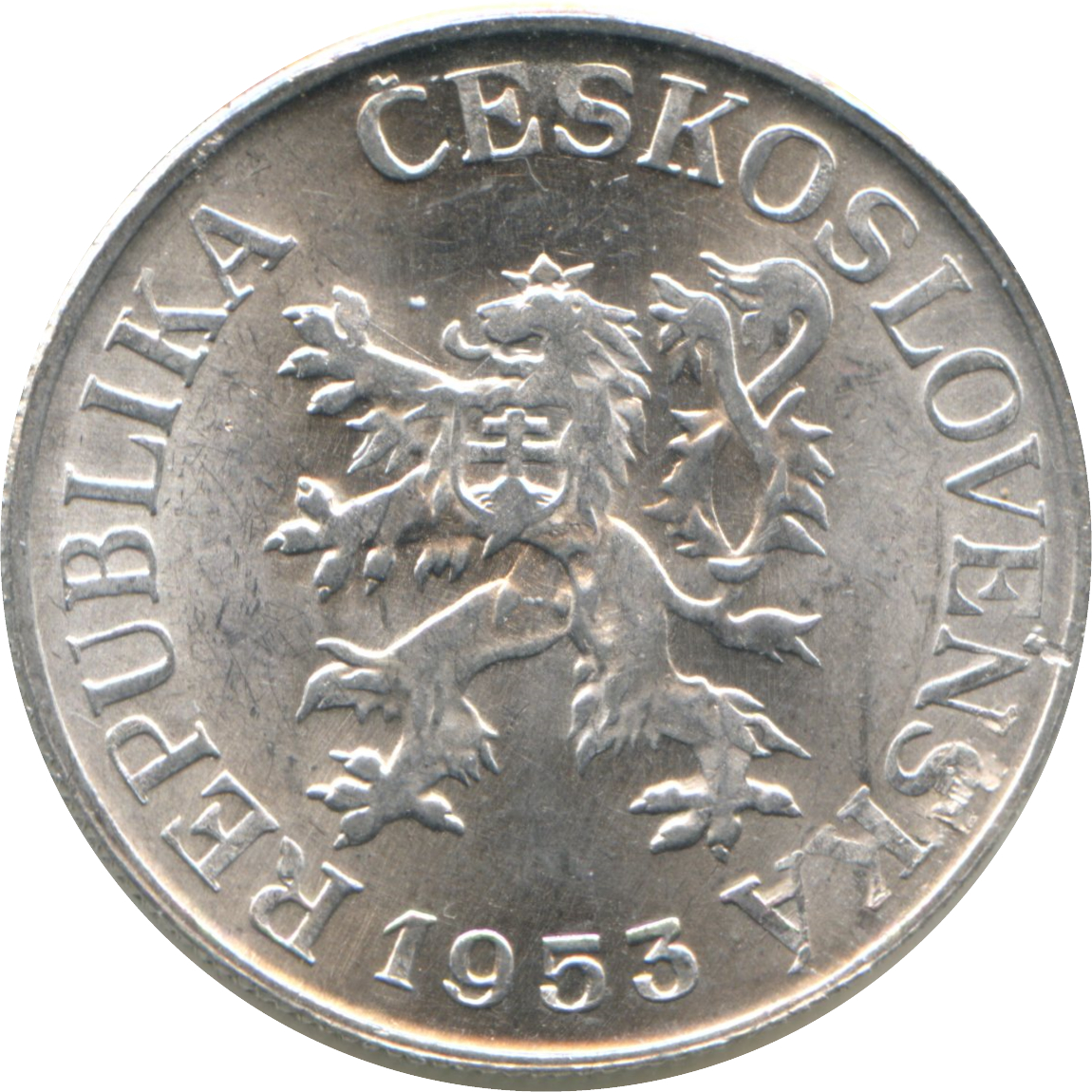 1953 25 Ha / Ha Kremnica Mint: 134 reeds MS