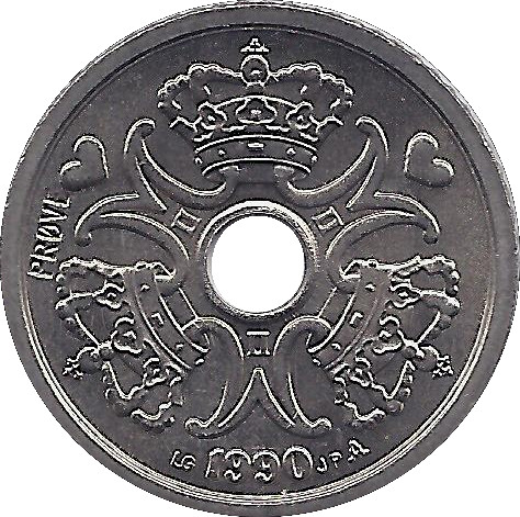 1990 1 Kr PRØVE PR