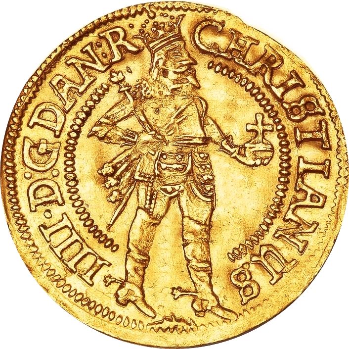 1644 1 Du Flower between King's feet MS