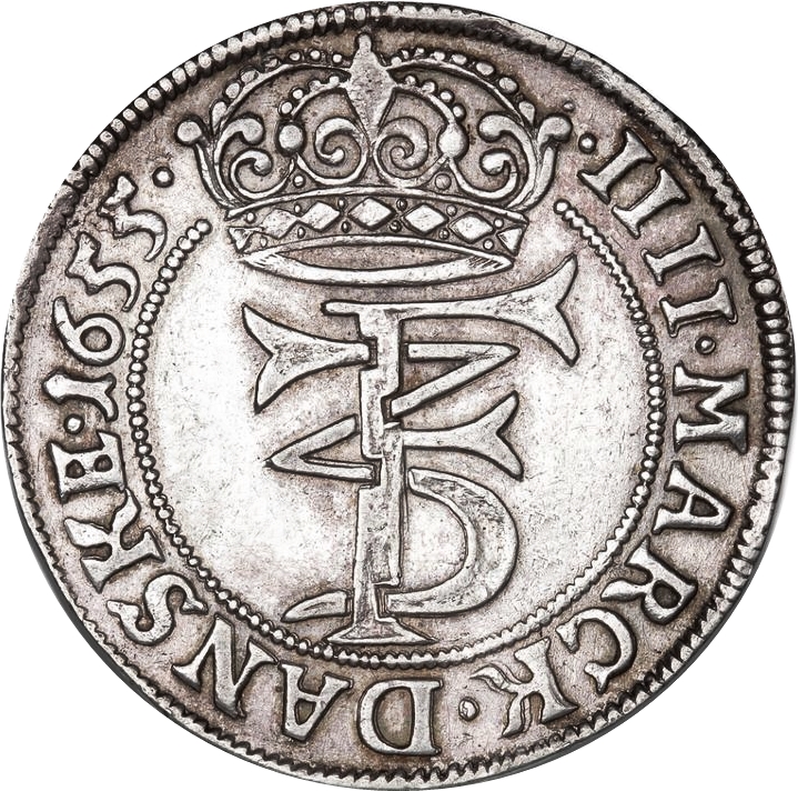 1658 4 Ma Da Km# 194.2a;  third crown type. Rosettes in legends MS