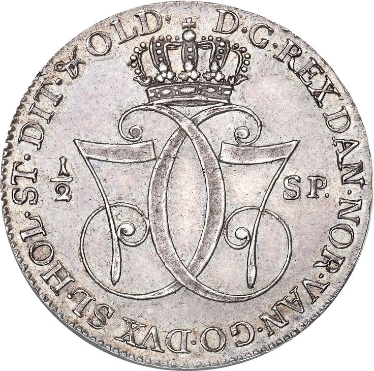 1777  ½ Sp Km# 633.1;  unique MS