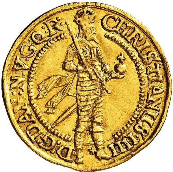 1646 1 Du Crossed halberds mintmark MS