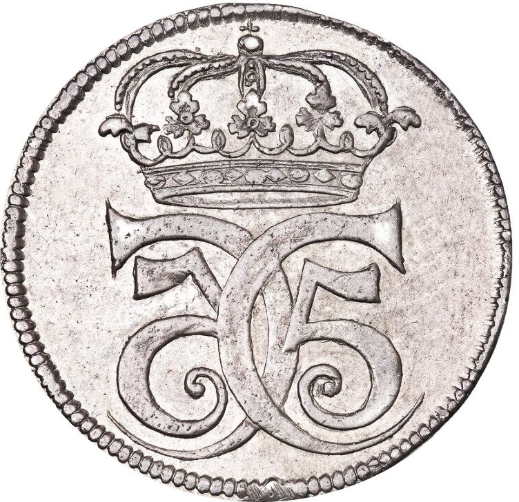 1684  ½ Kr Bigger monogram MS