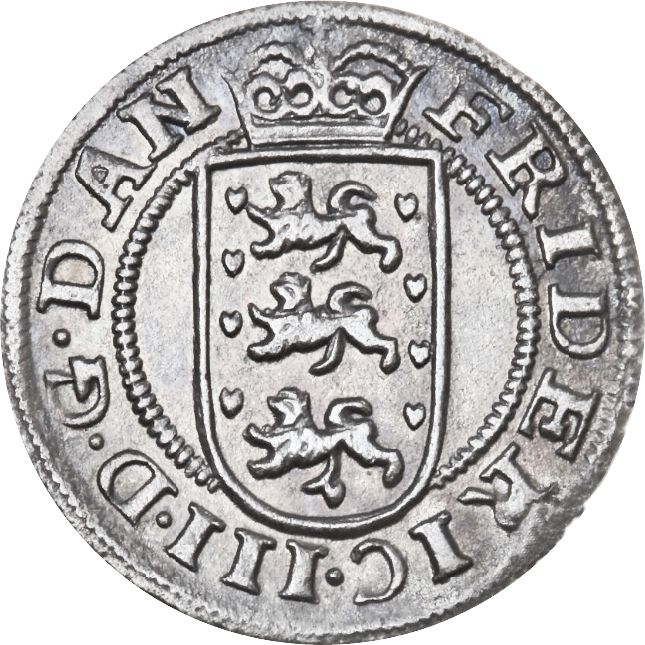 1667 2 Sk Da Mintmark in outer legend, after date; SKILL/ING DA/NSK MS