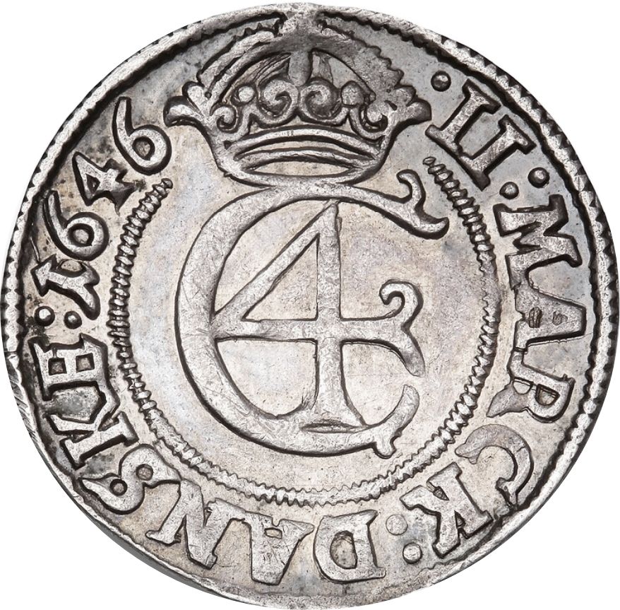 1646 2 Ma five small rosettes above IUSTUS MS