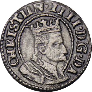 1604-1604 1 So km# 22.2  Reverse has beaded circle around arms MS
