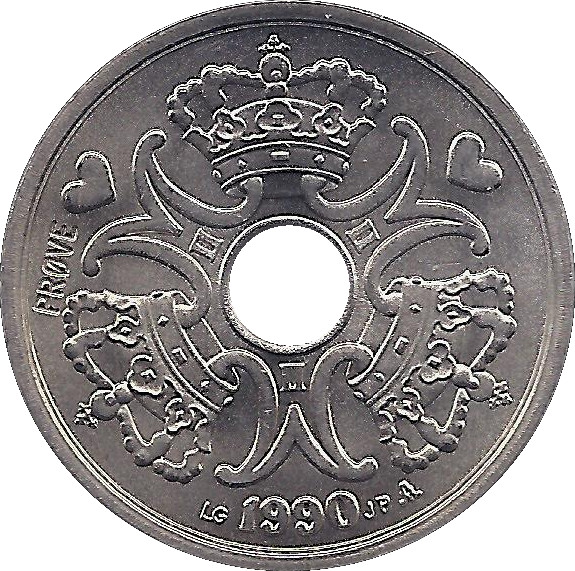 1990 2 Kr PRØVE PR