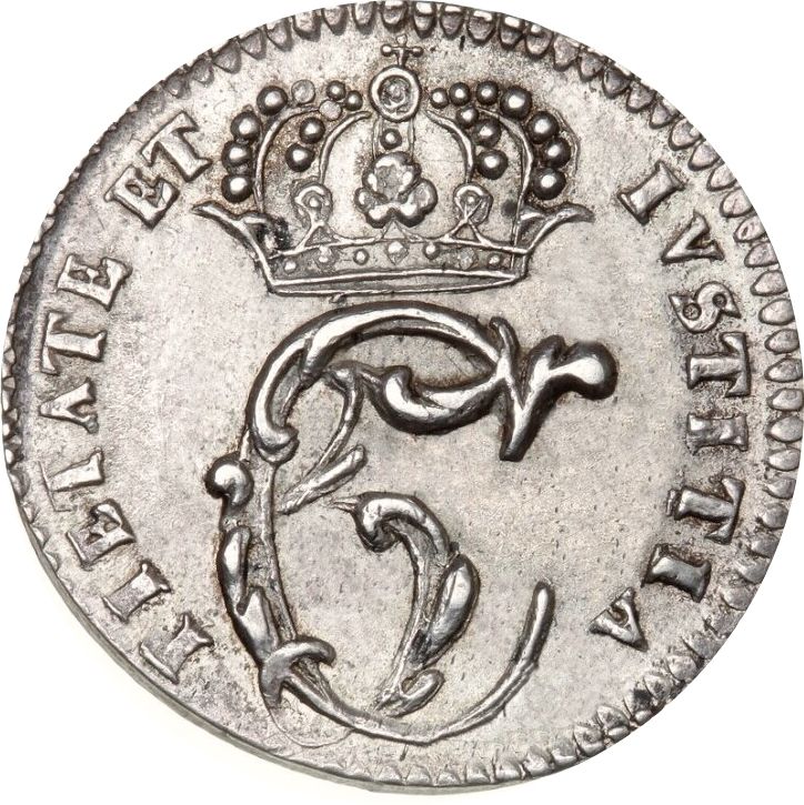 1672 1 Ma Type 1 - Big lettering on reverse MS
