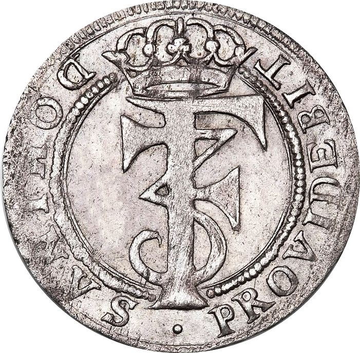 1665 4 Sk Da Km# 257.2  Lettering clockwise from bottom MS