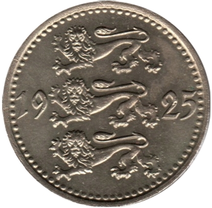 1925 10 Ma Only 3,320,000 released into circulation MS