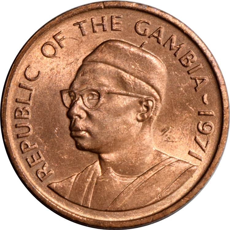 1971 1 Bu Minted in 1971-1972 MS