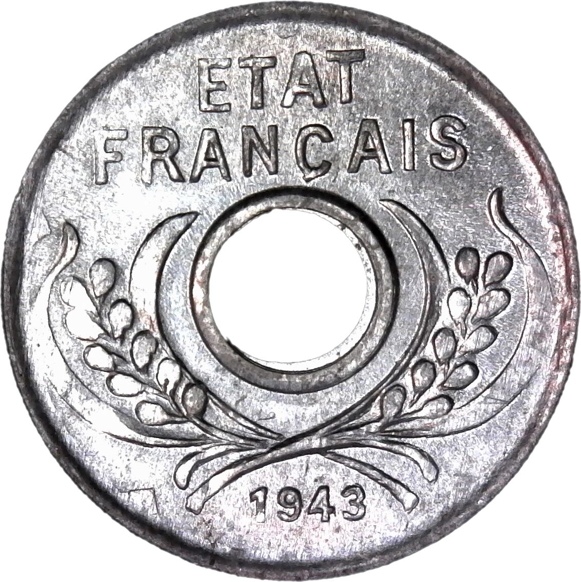 1943 5 Ce grooved edge MS