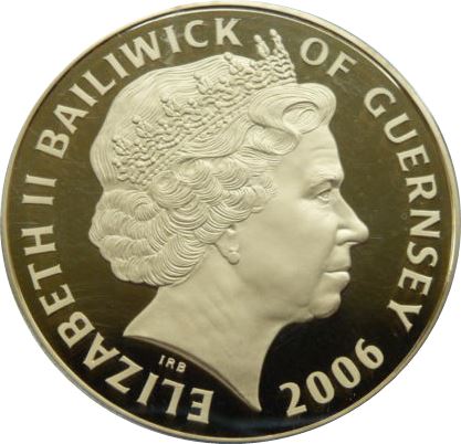 2006 £5 Silver Proof & Fully Gilded PR