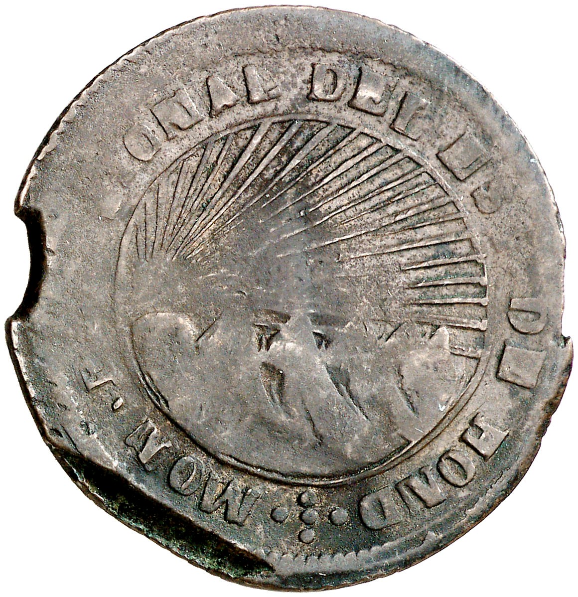 1857 4 Re Over-date 1857/2 with over-initial F/G exist MS