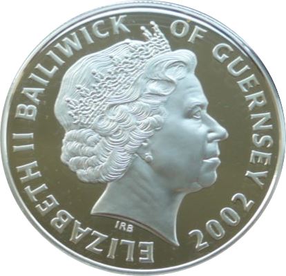 2002 £5 Proof. In boxed sets PR
