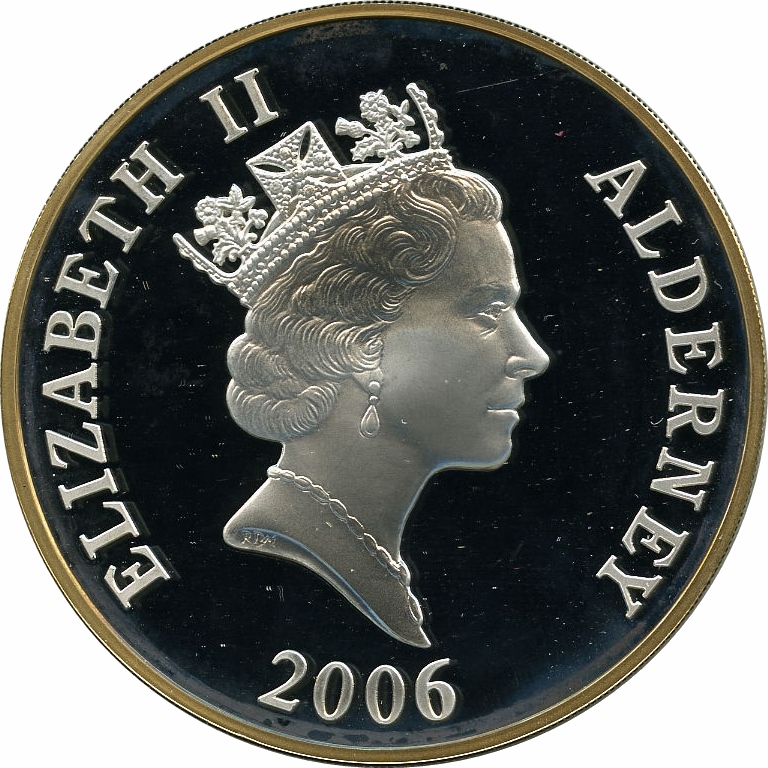 2006 £10 Proof, gilded parts PR