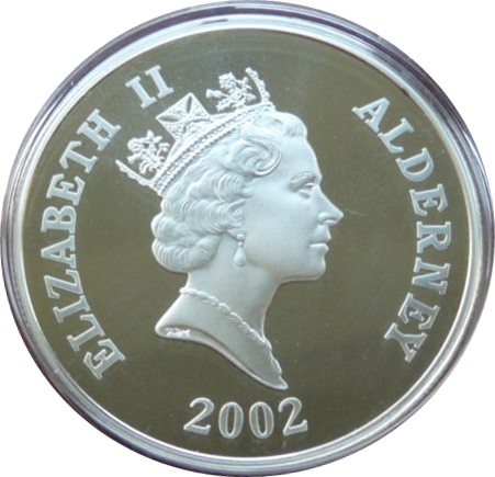 2002 £5 Proof. In boxed sets PR