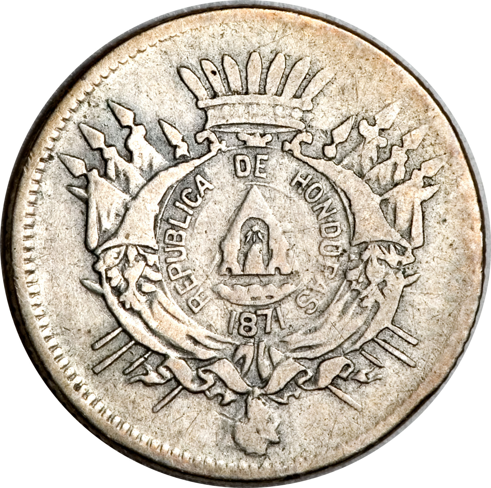 (0-1871) 5 Ce Minted in 1879-1880 MS