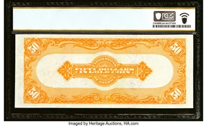 image for: Fr. 1200 $50 1922 Gold Certificate PCGS Banknote Gem Unc 66 PPQ....
