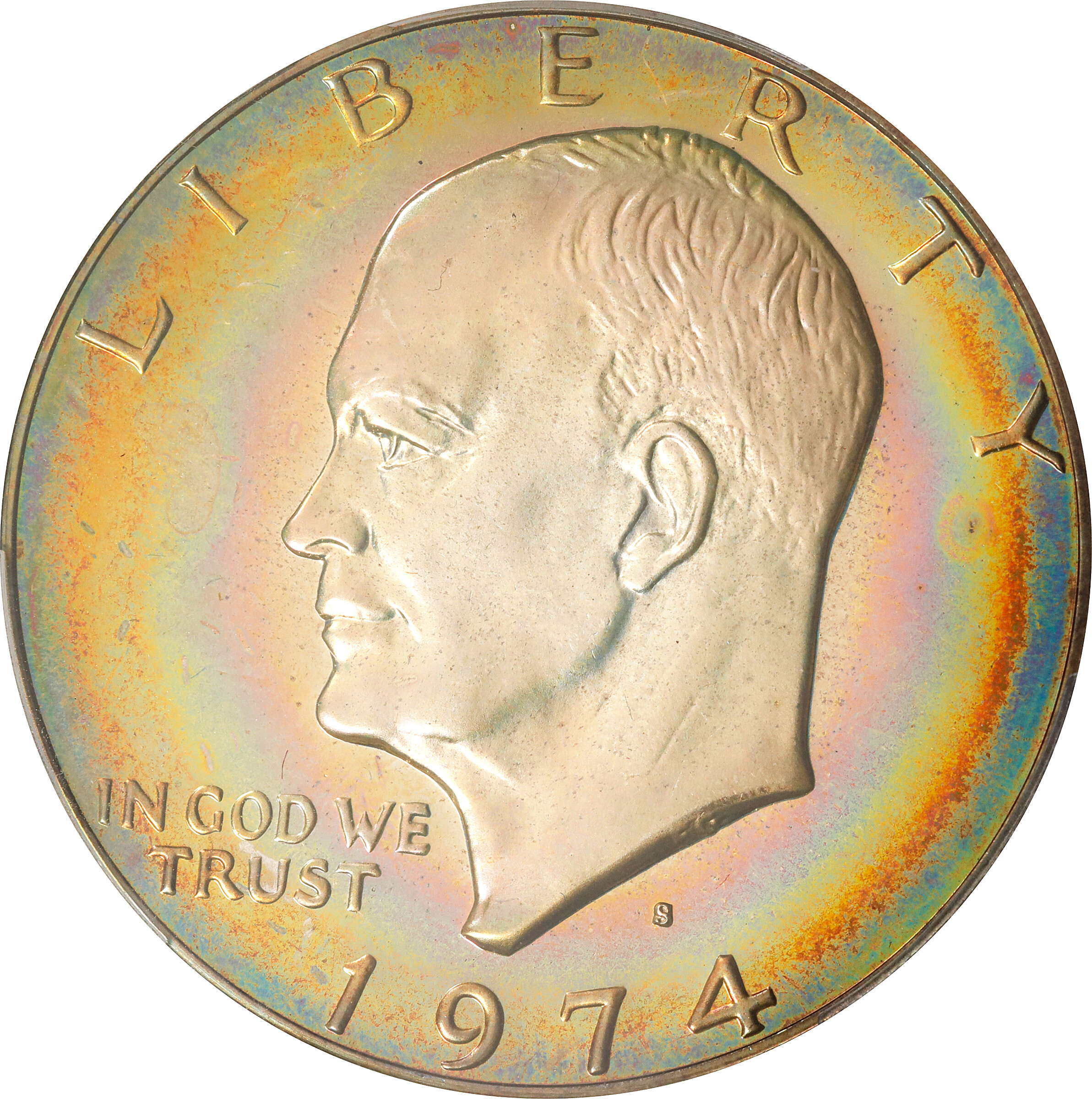 1974-S Eisenhower Dollar. Silver Clad. Proof-67 Cameo (PCGS).