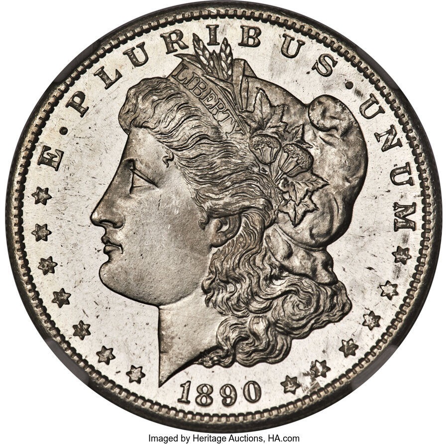 1890-S $1 MS65 Deep Prooflike NGC....