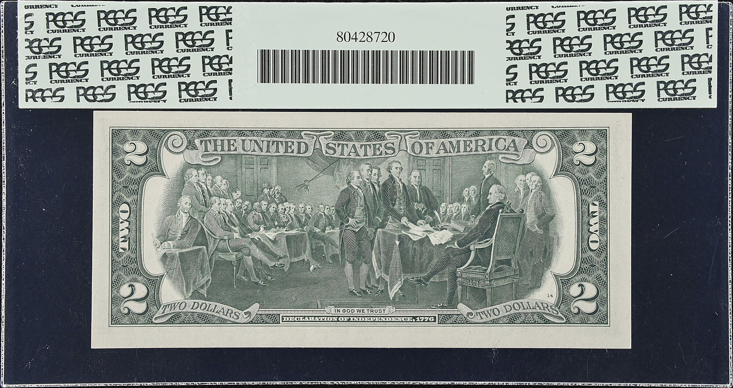 1976 $2  St. Louis (Fr. 1935H) CU63 thumbnail 2