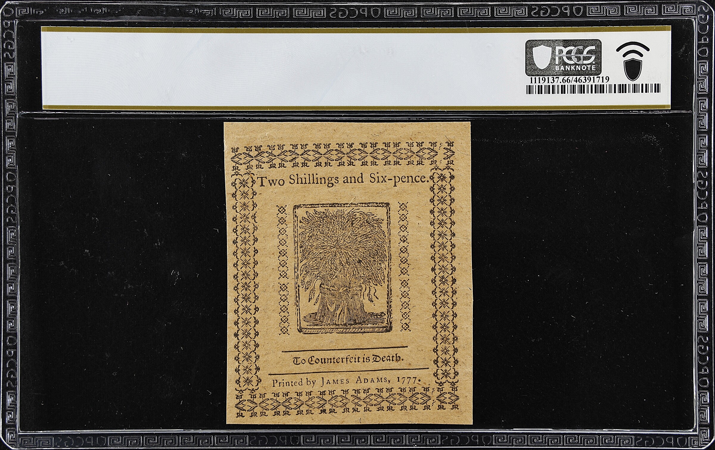 May 1, 1777 2s6d Delaware (Fr. DE87) thumbnail 10