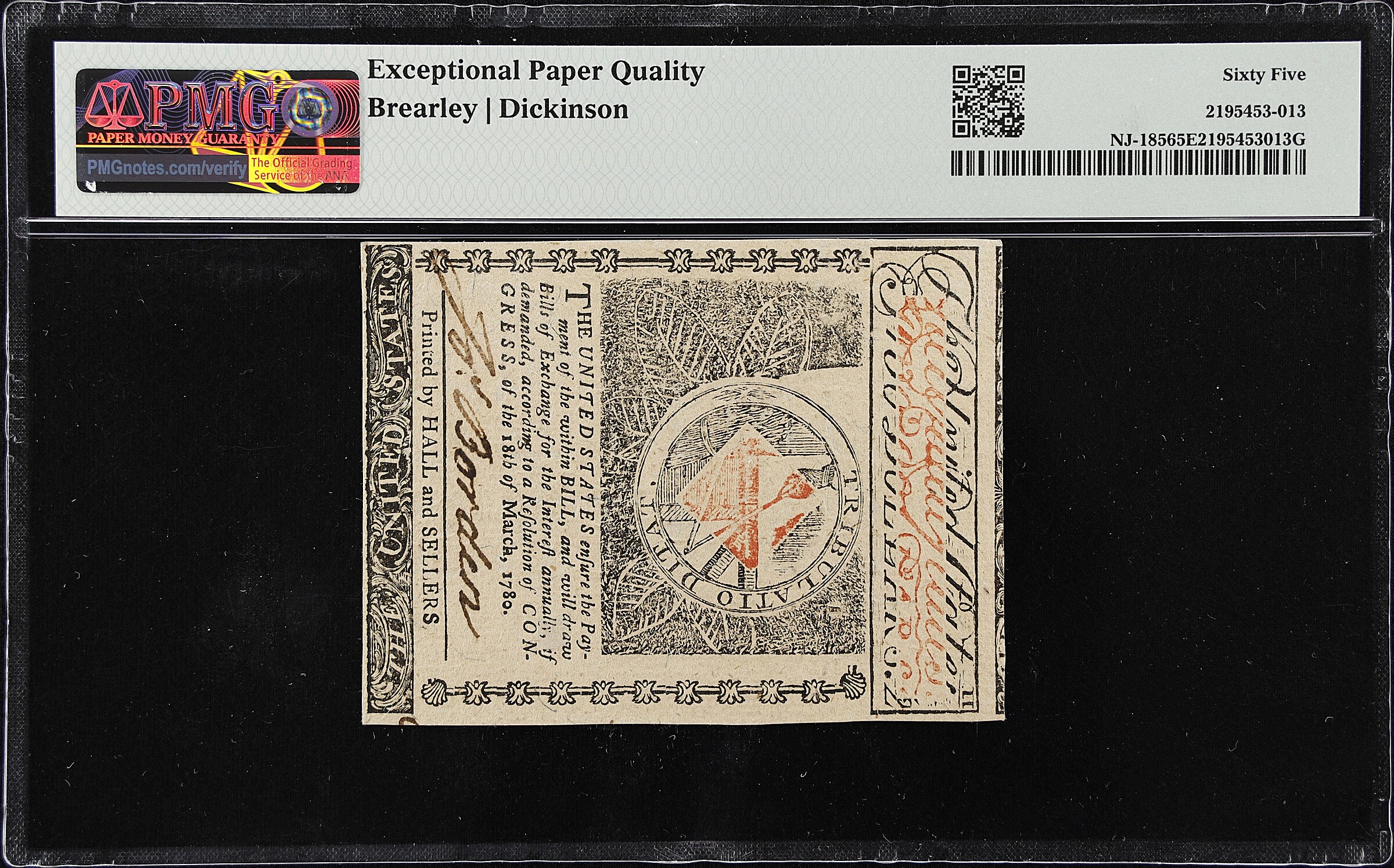 Jun 9, 1780 $2  New Jersey (Fr. NJ185) thumbnail 6