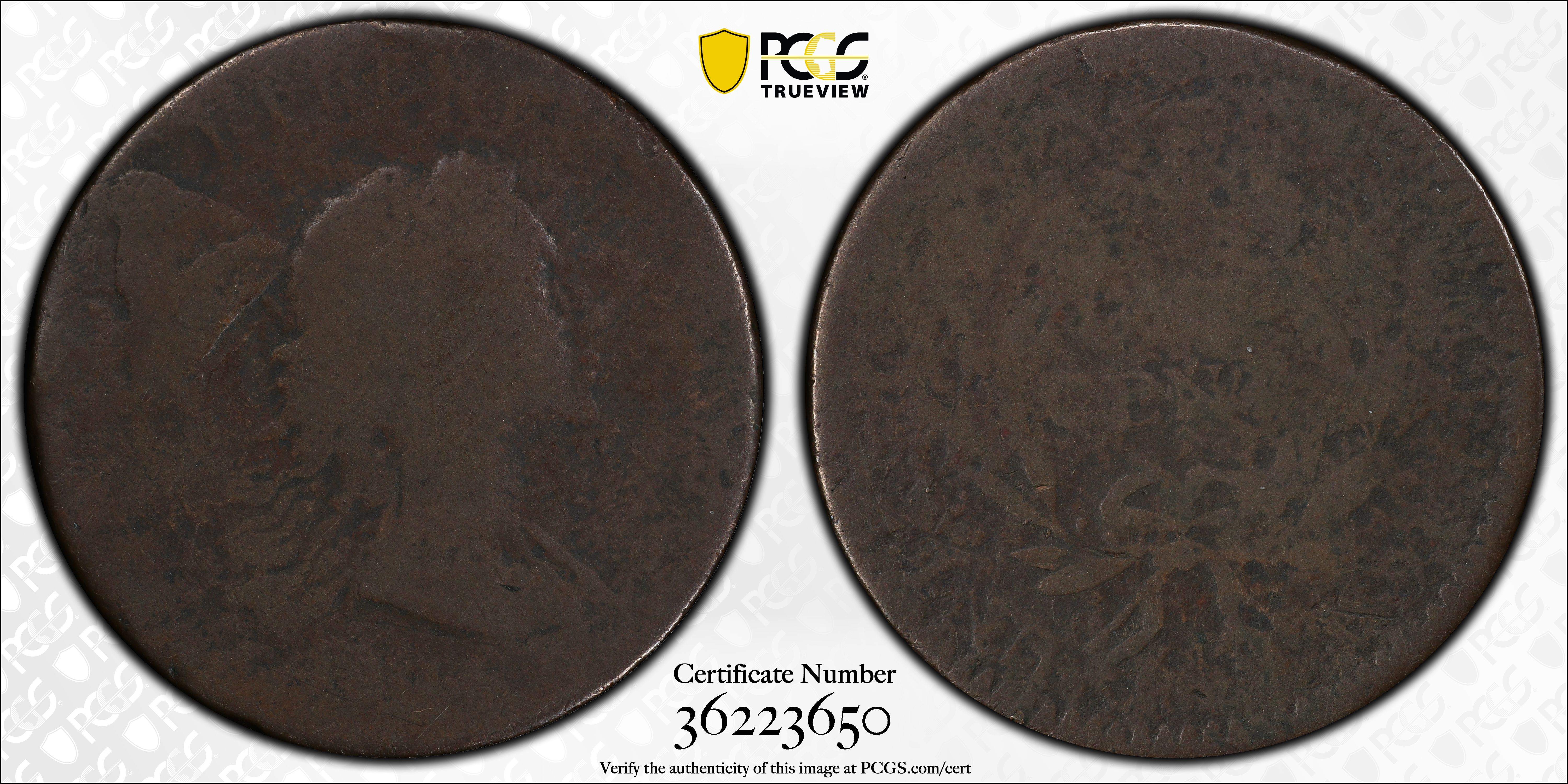1794 1c Head of 1793, S-19a  MS BN thumbnail 5