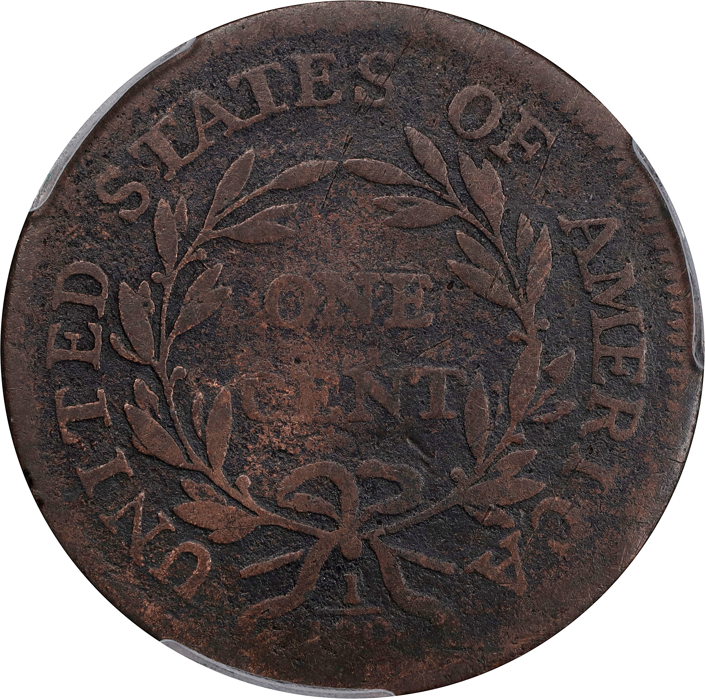 1796 1c Draped Bust, Reverse of 1795, S-97  MS BN thumbnail 17