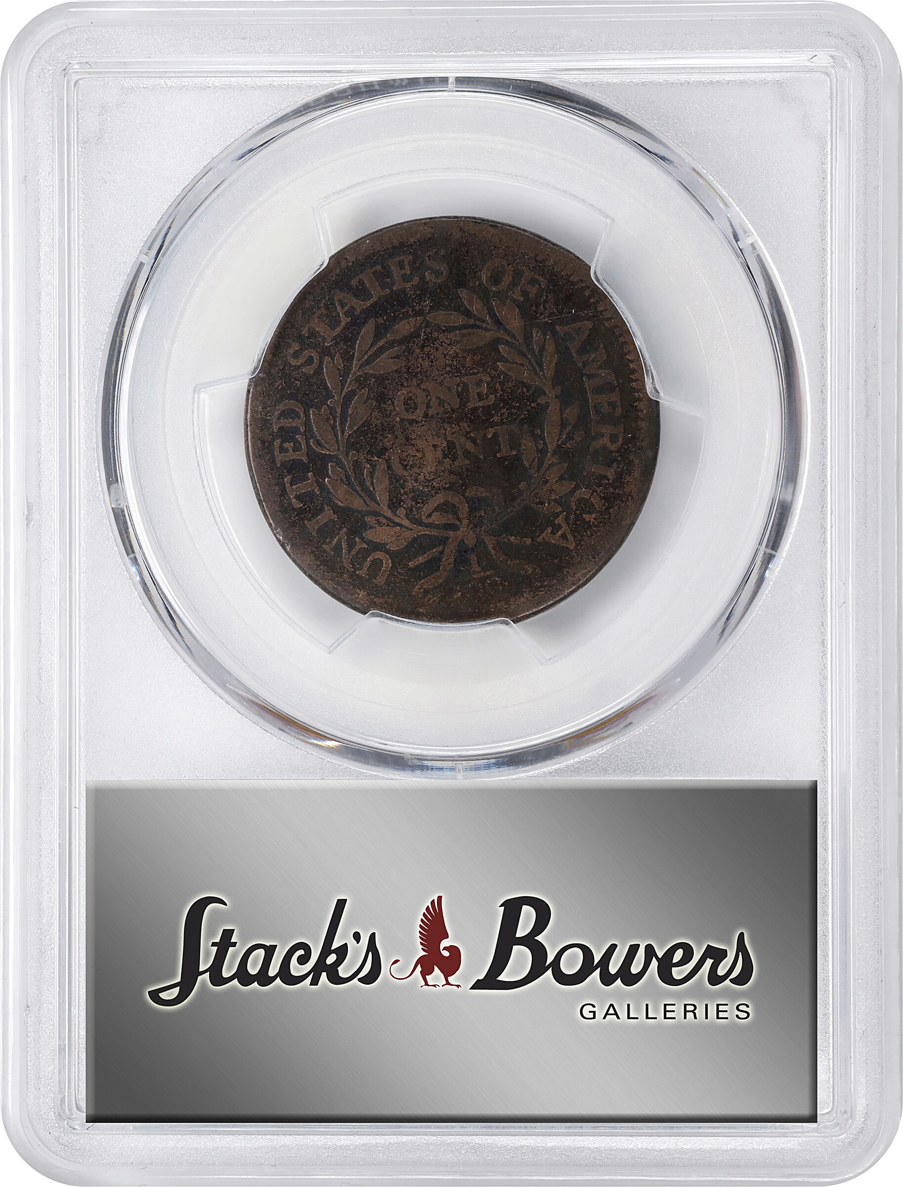 1796 1c Draped Bust, Reverse of 1795, S-97  MS BN thumbnail 16