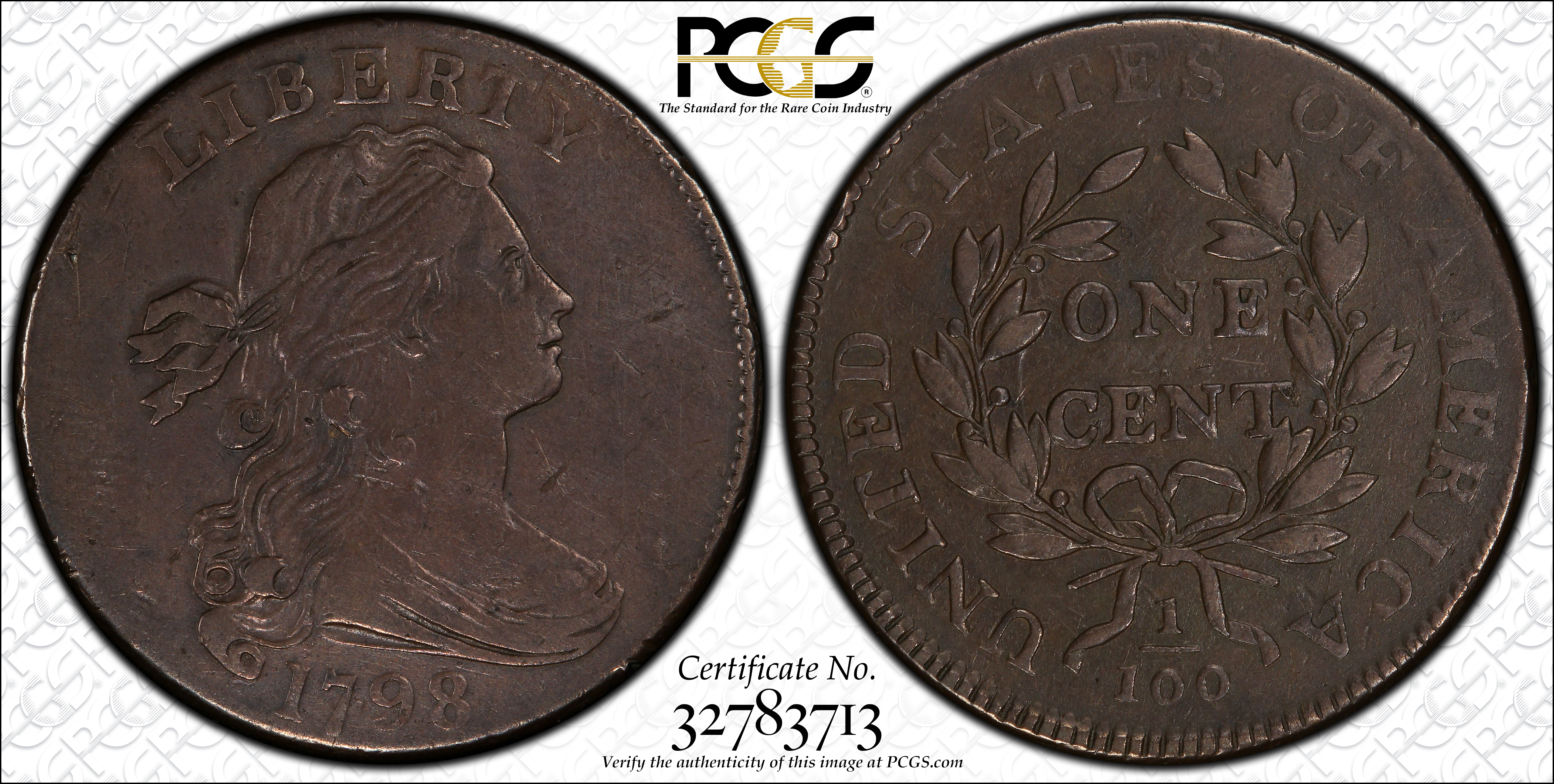 1798 1c 2nd Hair Style, S-173  MS BN thumbnail 6