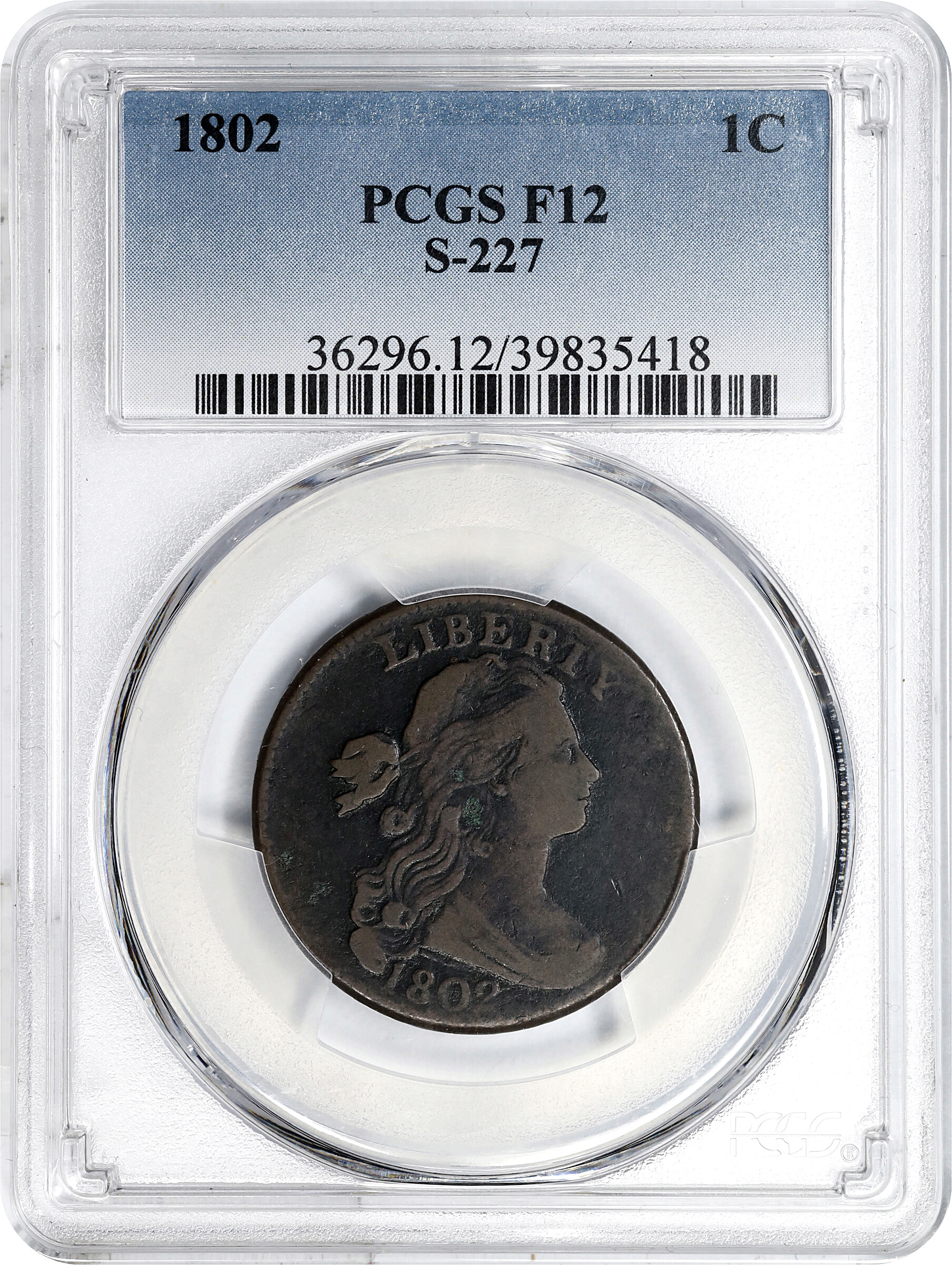 1802 1c Normal Reverse, S-227  MS BN thumbnail 13