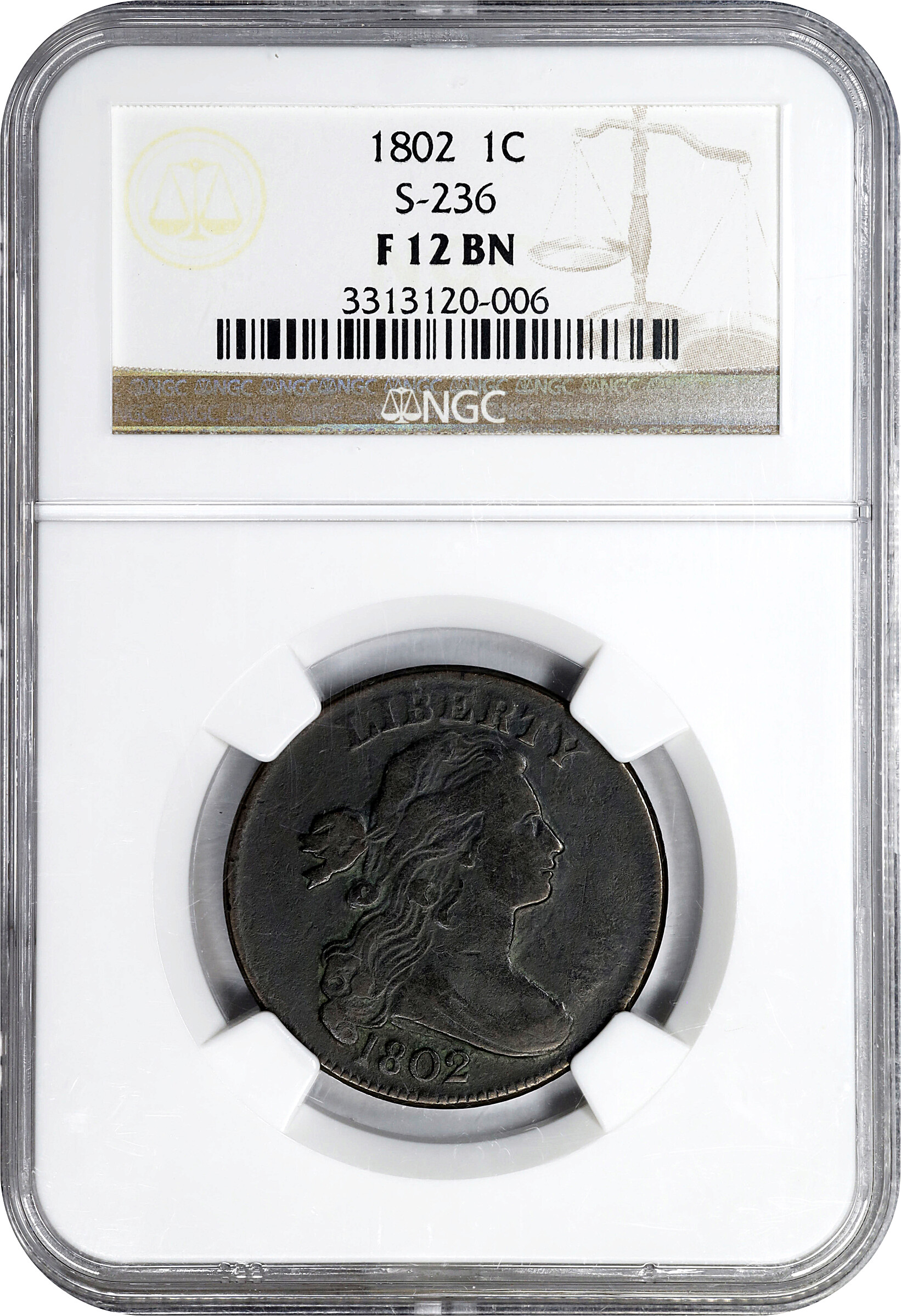 1802 1c Normal Reverse, S-236  MS BN thumbnail 9