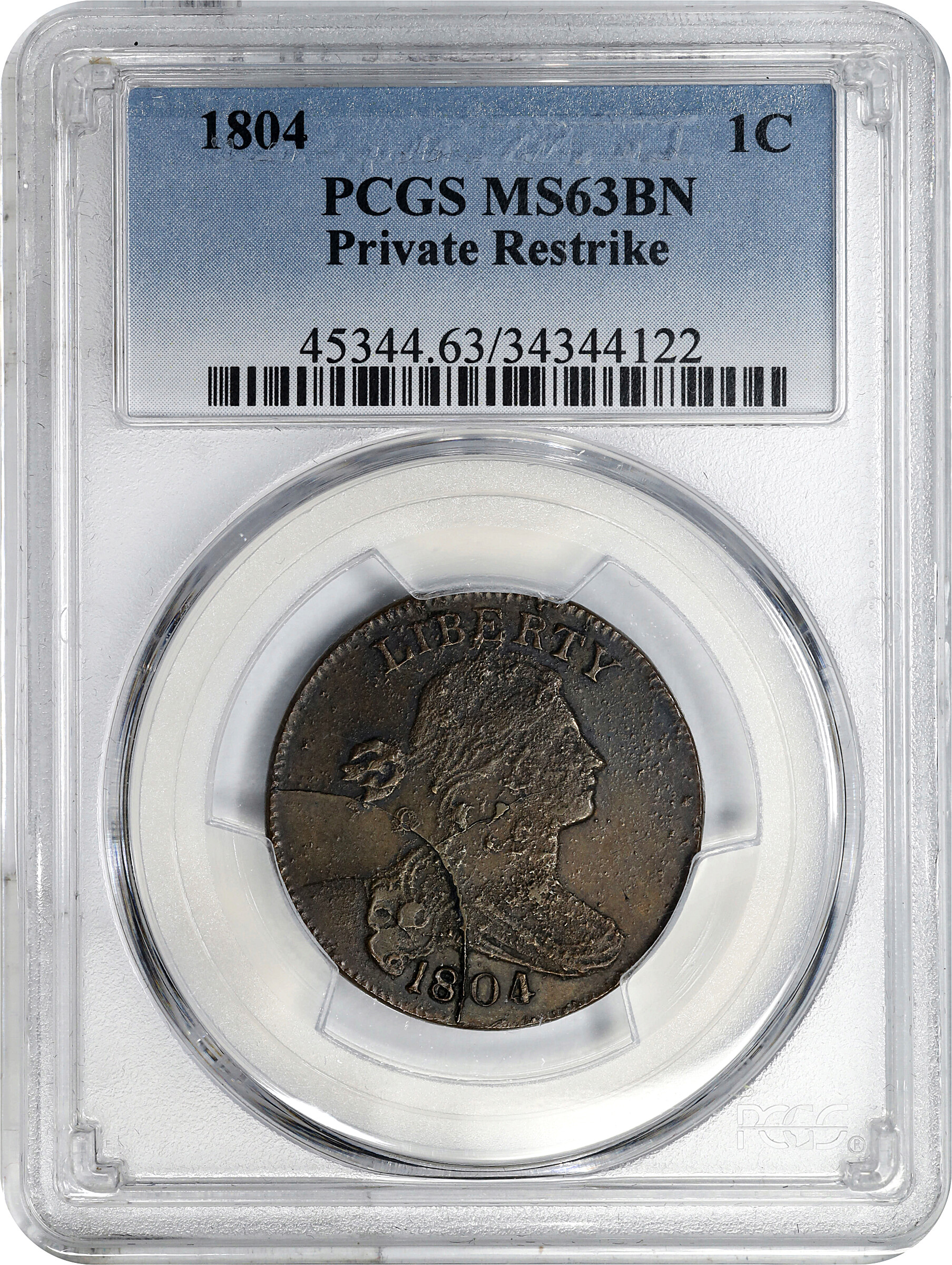 1804 1c Restrike of 1860 MS BN thumbnail 19