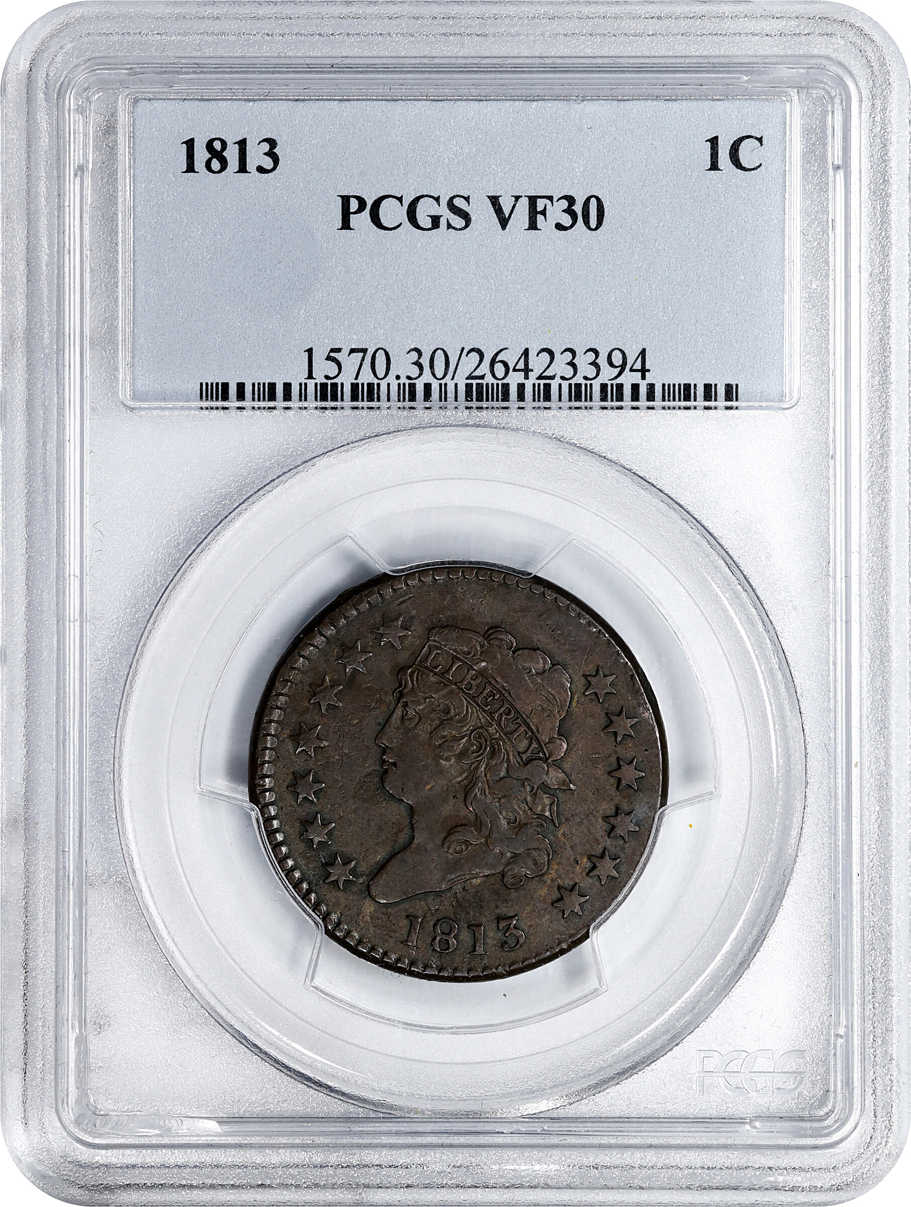 1813 1c MS BN VF30 BN thumbnail 3