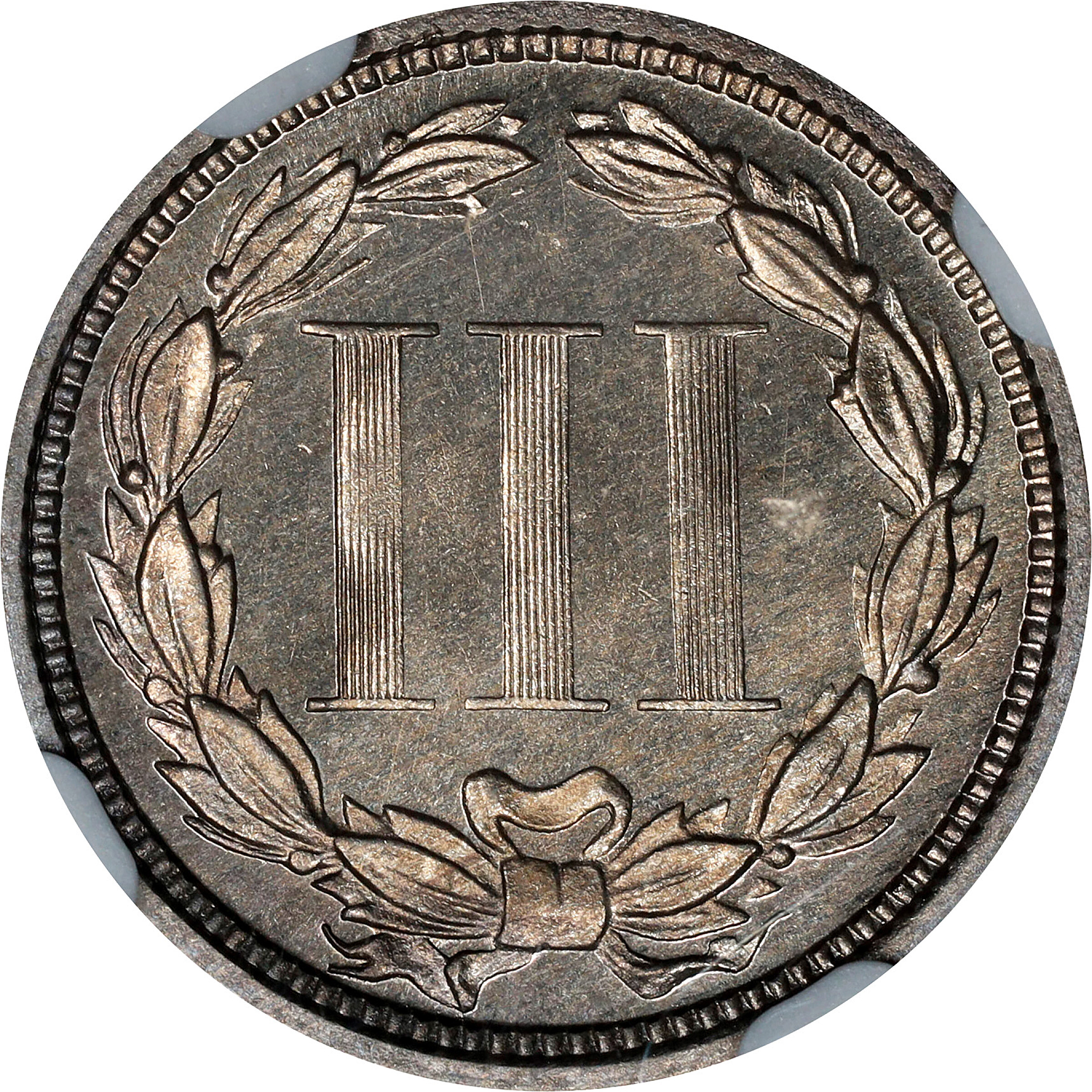 1873 3cN Closed 3 PR CAM PR62 CAM CAC thumbnail 10