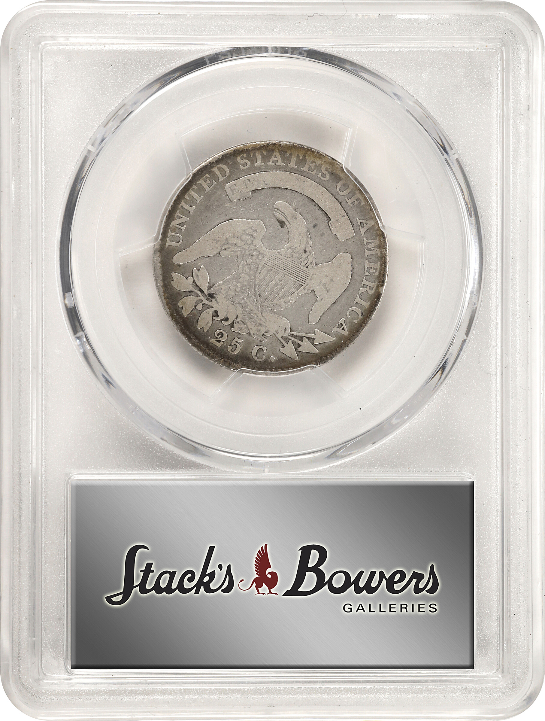 1825/4/(2) 25c Overdate, B-2, FS-302 G6 thumbnail 4