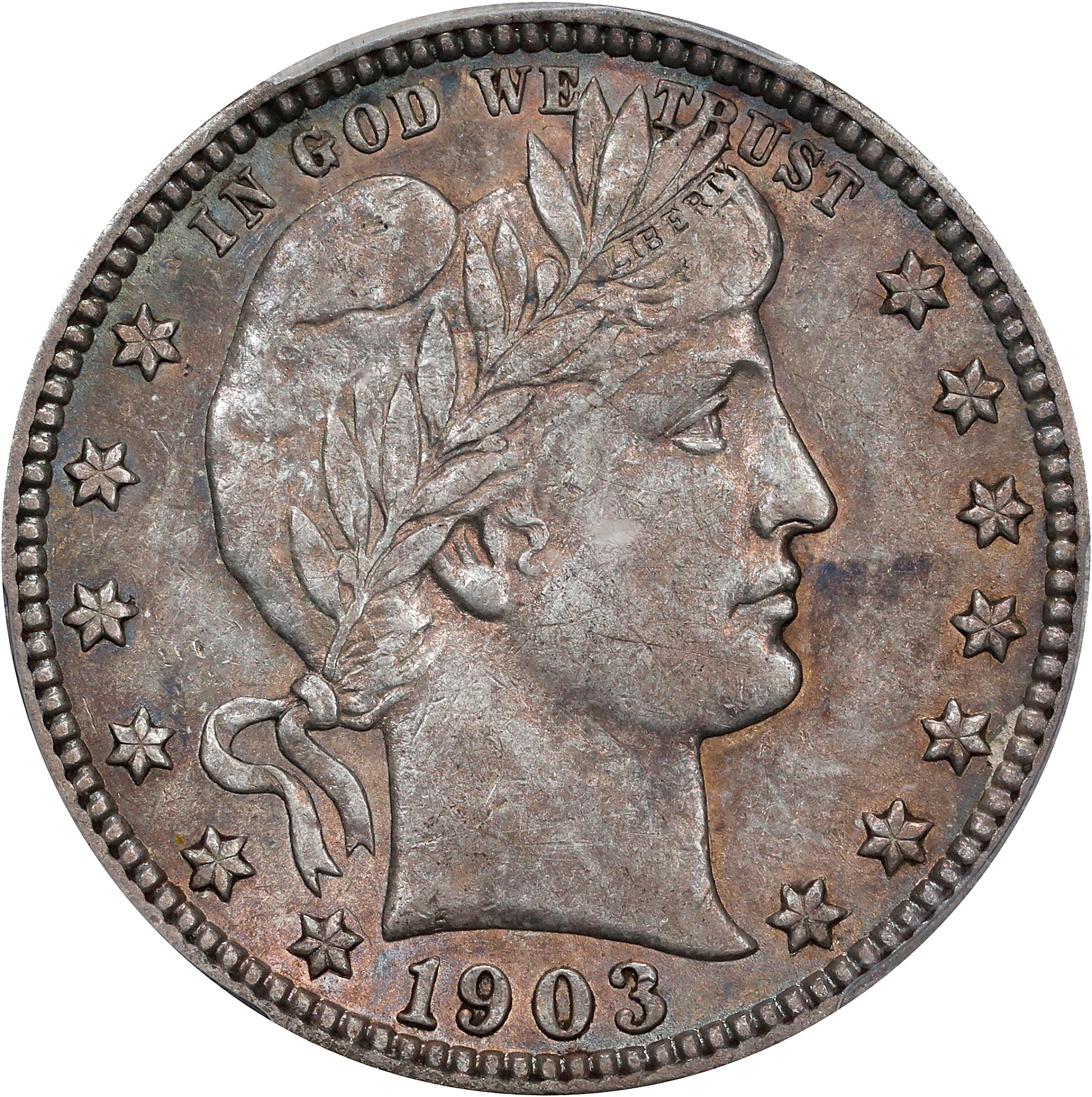 1903-S Barber Quarter. AU-55 (PCGS).
