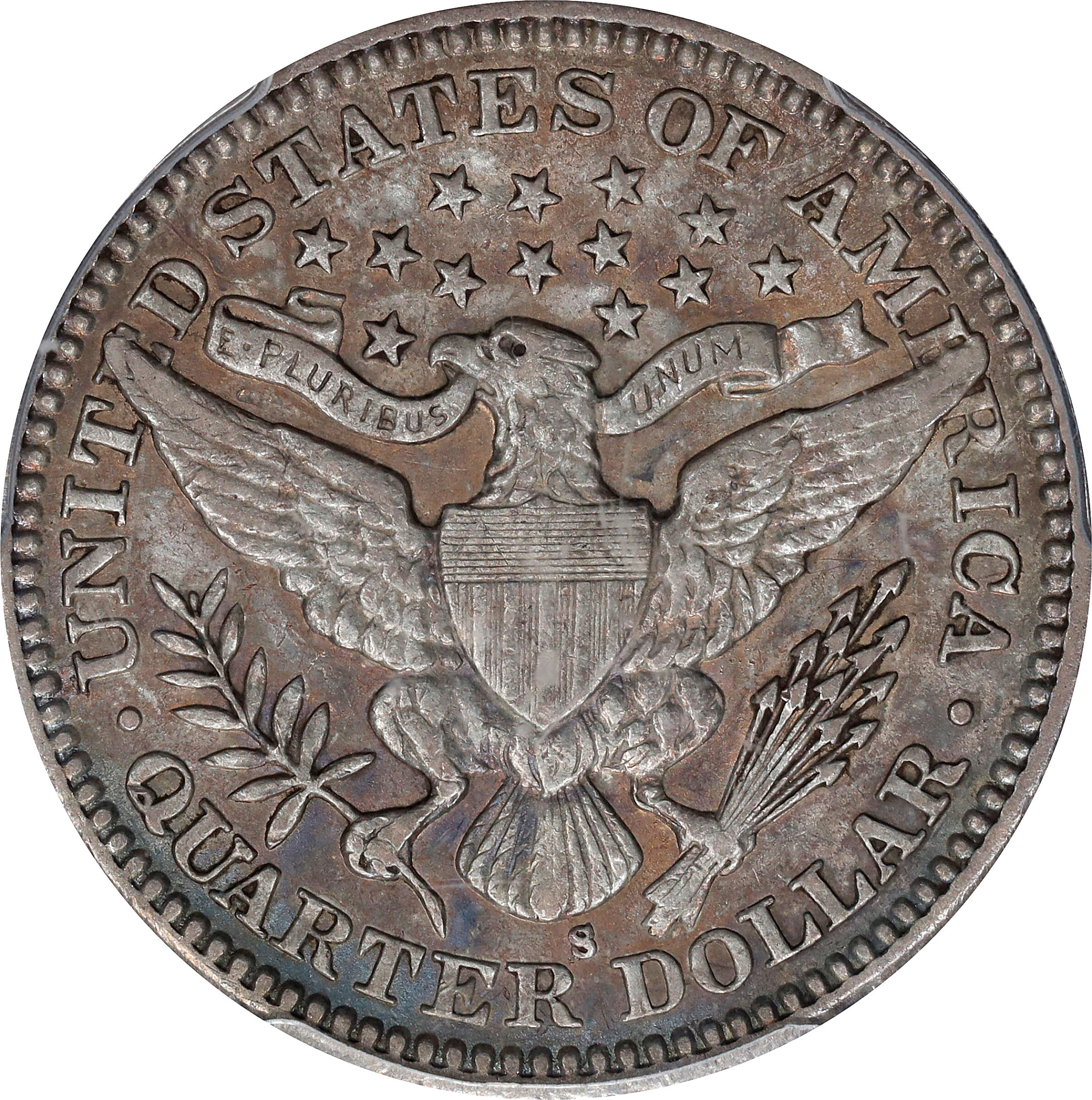 1903-S 25c AU55 CAC thumbnail 3