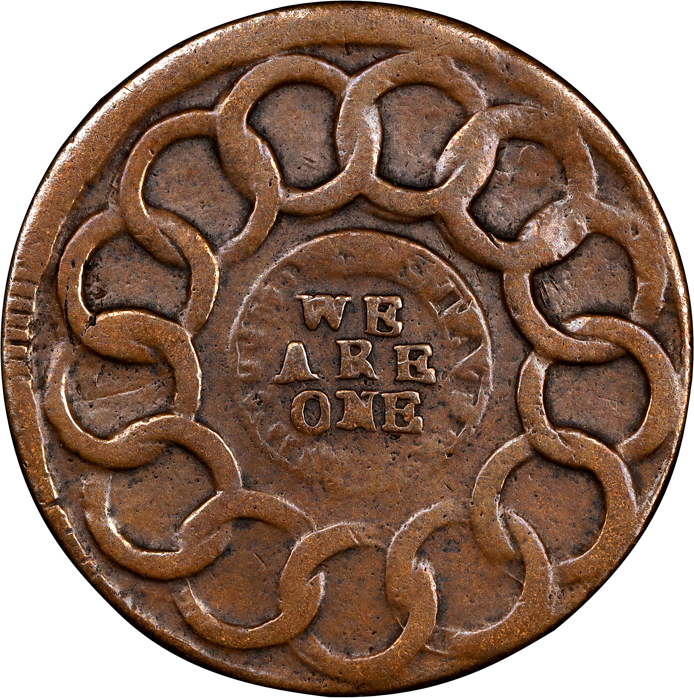 1787 Fugio 1c Club Rays, Rounded Ends, Newman 3-D MS BN AG3 BN thumbnail 11