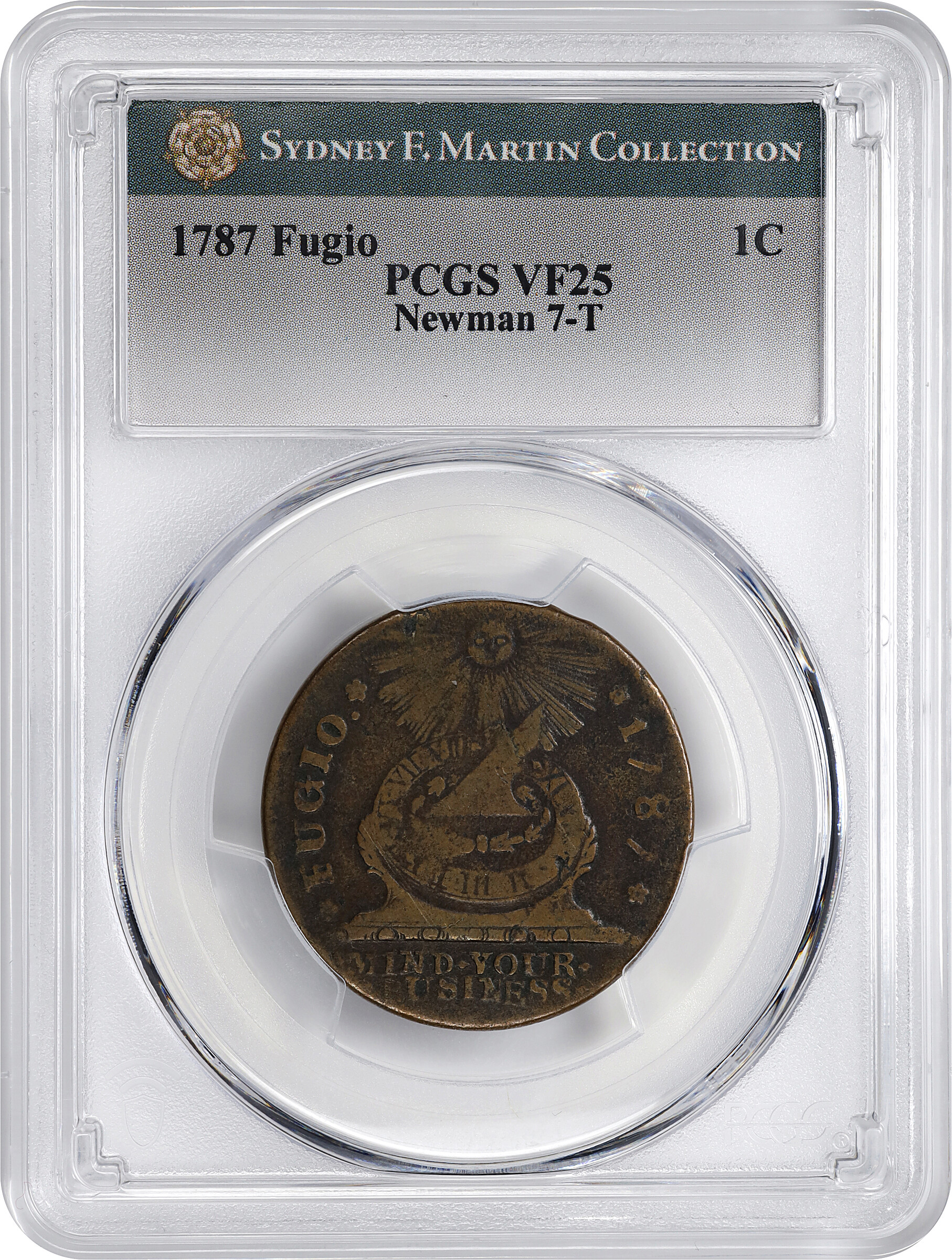 1787 Fugio 1c 4 Cinquefoils, STATES UNITED, Newman 7-T MS BN VF25 BN thumbnail 9