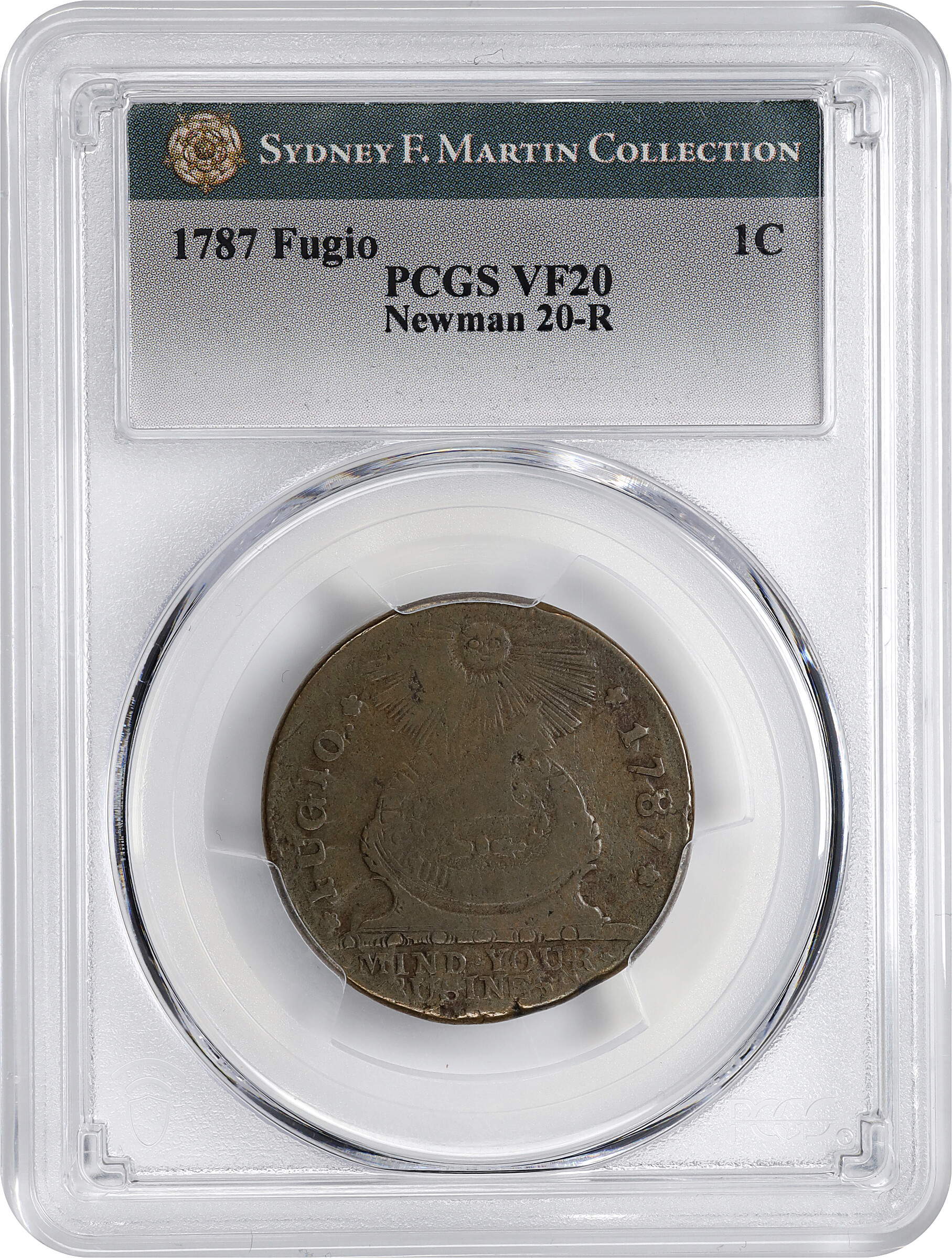 1787 Fugio 1c 4 Cinquefoils, STATES UNITED, Newman 20-R MS BN VF20 BN thumbnail 3