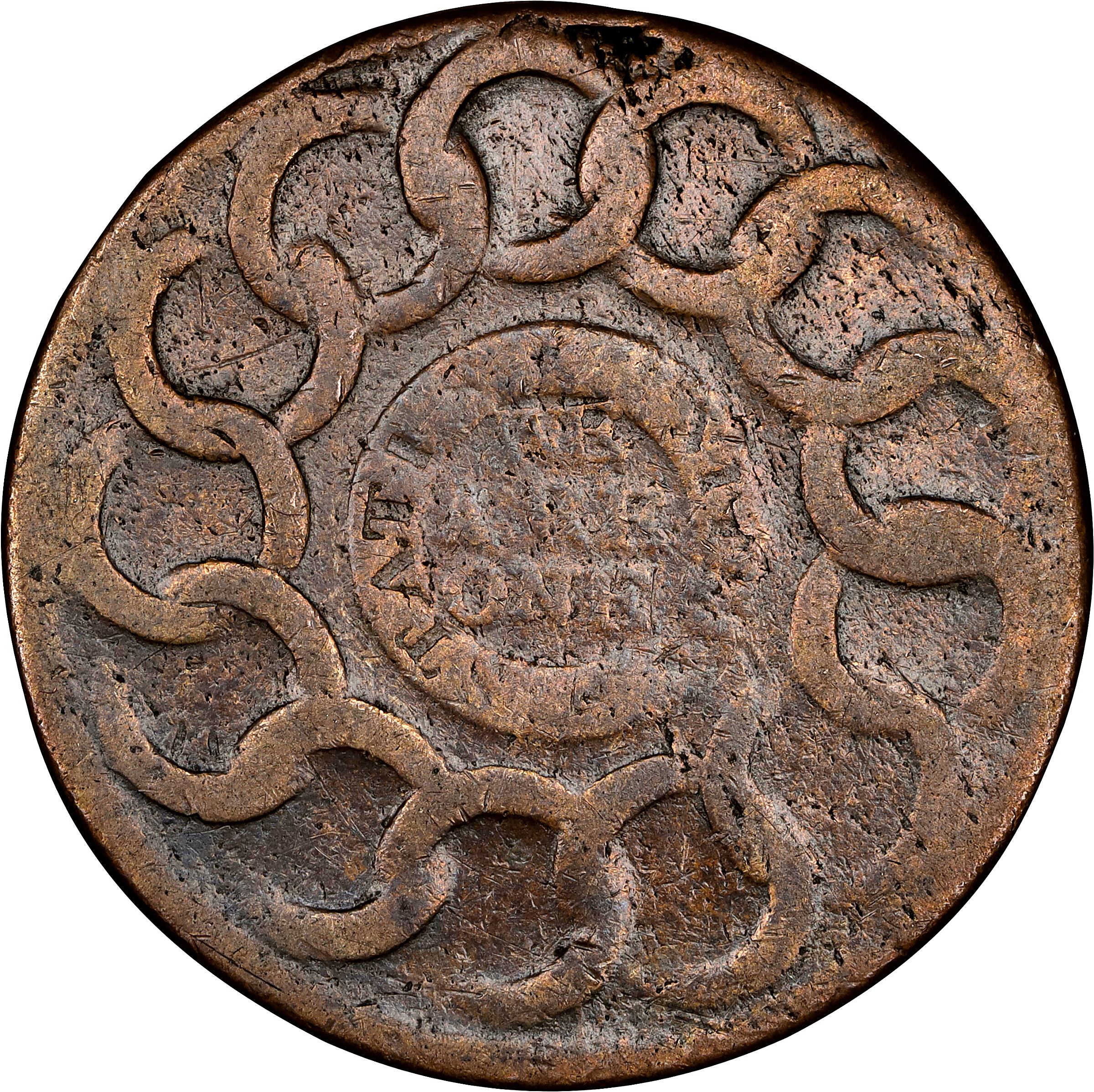 1787 Fugio 1c 4 Cinquefoils, STATES UNITED, Newman 20-X MS BN AG3 BN thumbnail 14