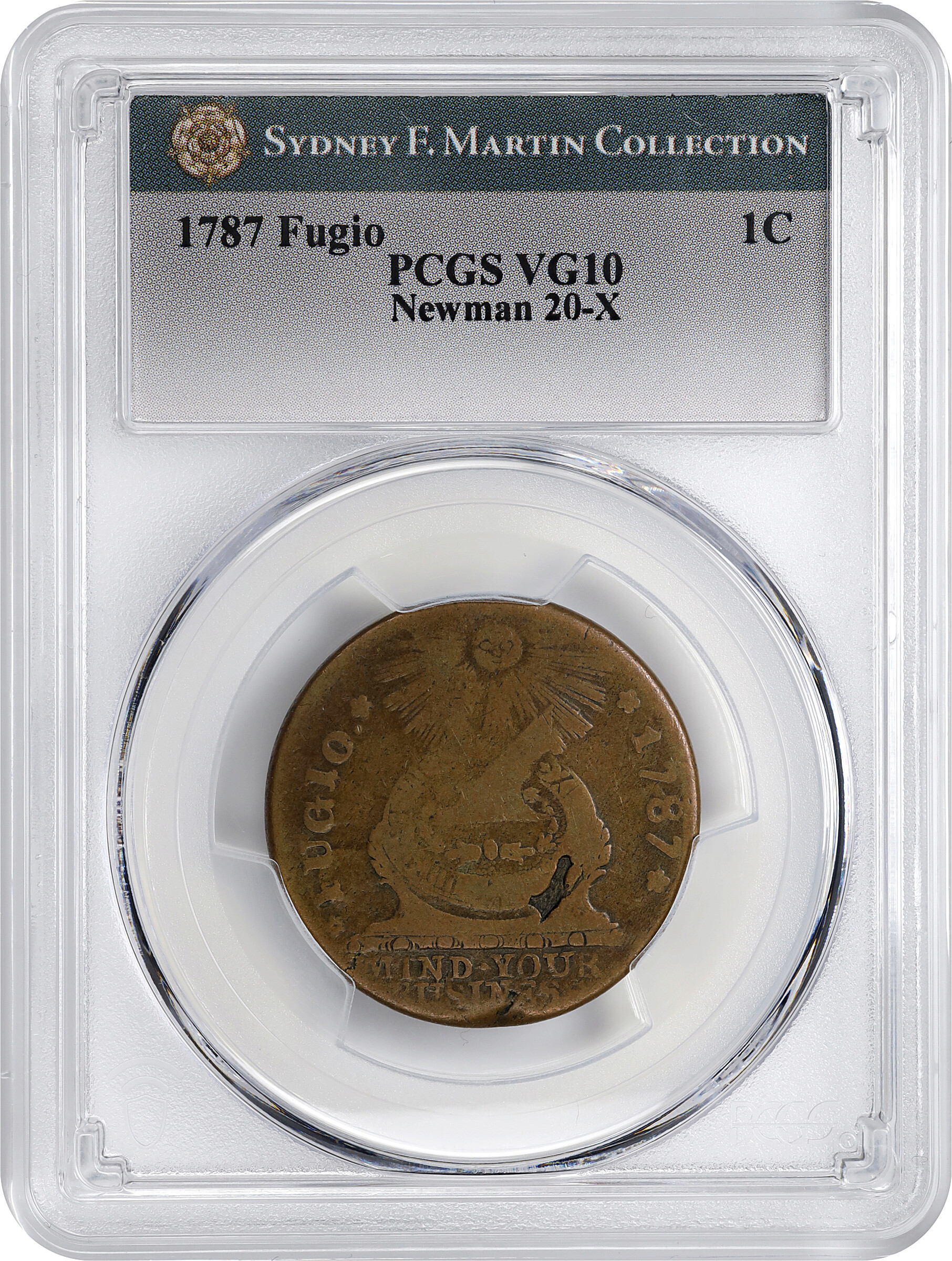 1787 Fugio 1c 4 Cinquefoils, STATES UNITED, Newman 20-X MS BN AG3 BN thumbnail 15